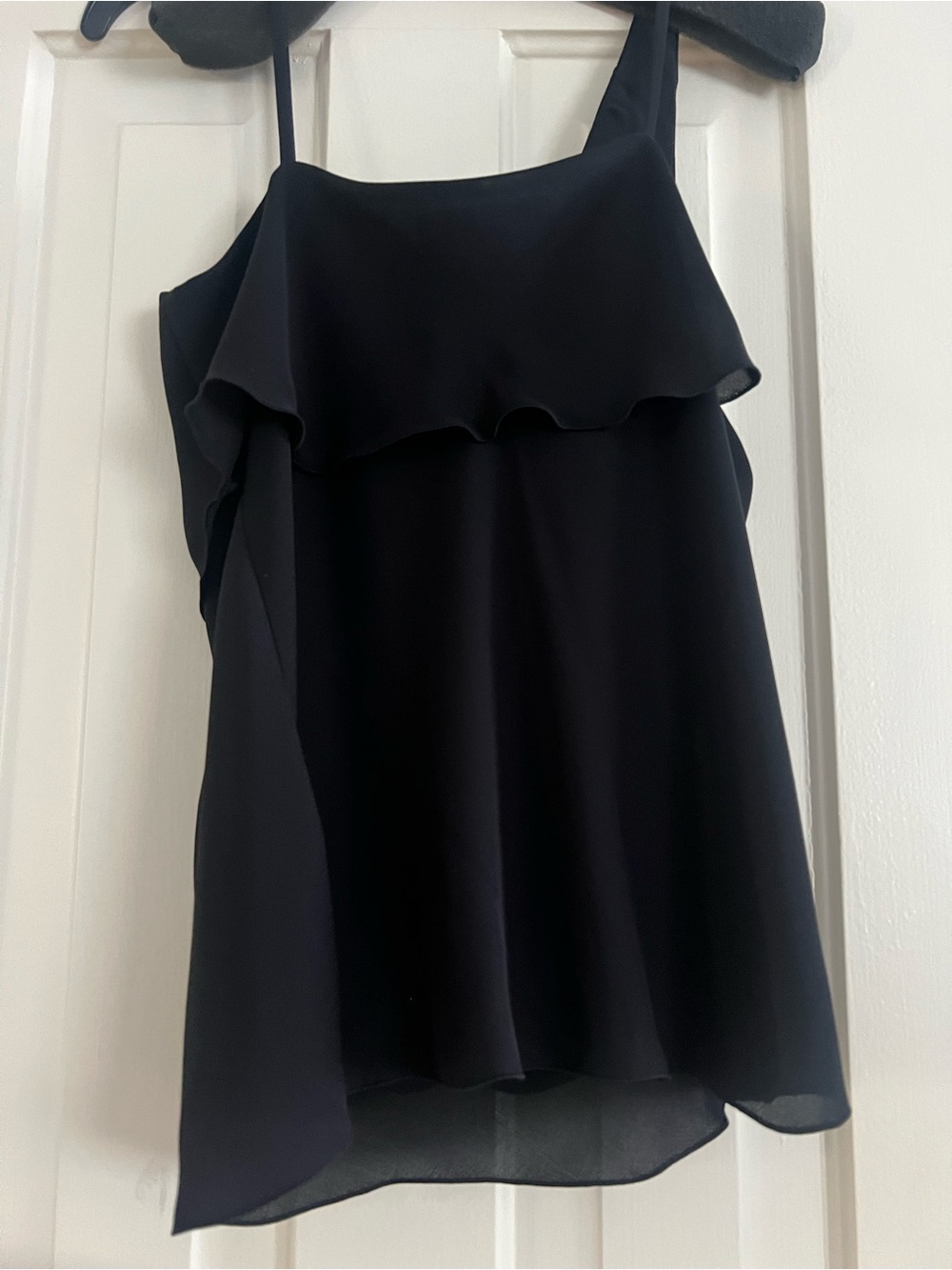 Elizabeth and James Black Slip Dress with Thin Straps